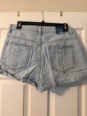 Rip Curl Light Blue Rolled Hem Denim Shorts